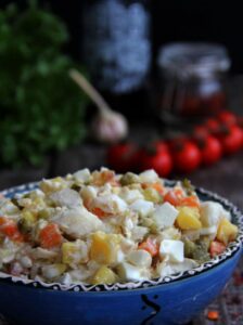 Рыбный салат с треской