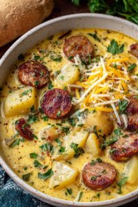 Сырно-сливочный с колбасками